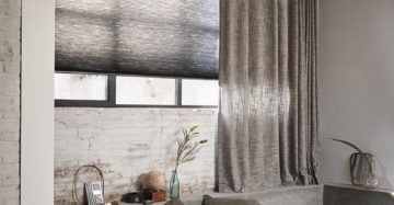 Toppoint gordijn Mingle enToppoint Duette®Shades model AO20 in stof 65000