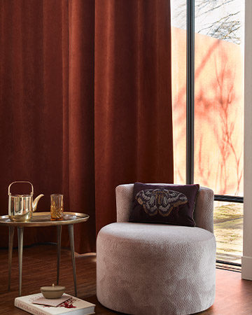 Geluiddempende raamdecoratie - 180206-31888 Toppoint gordijn velours Isola