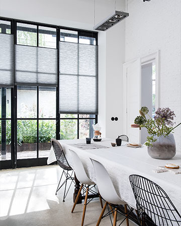 Welke raamdecoratie bij grote ramen? Toppoint raamdecoratie Duette®Shades