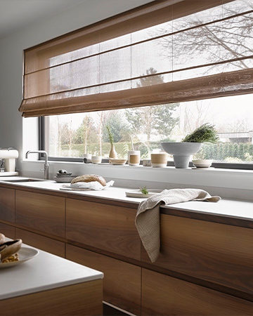 Welke raamdecoratie bij grote ramen? Toppoint vouwgordijn Basics Florie