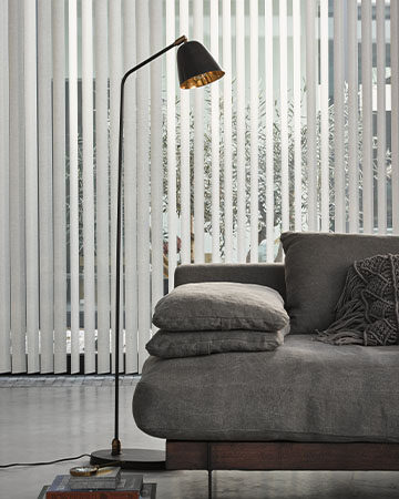 Alle transparante raamdecoratie op een rij Toppoint 89mm vlakke pvc lamellen kleur 3060