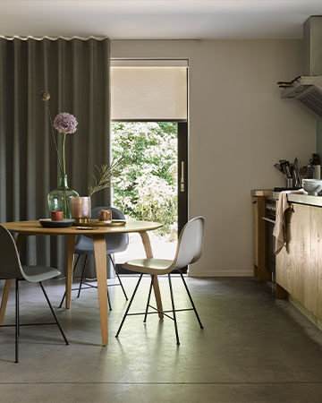 Inspiratie voor in de keuken raamdecoratie bij jouw interieur Toppoint gordijn Hanne wave Rolgordijn 404108