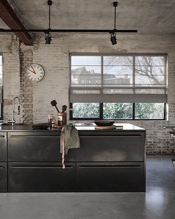 Inspiratie voor in de keuken raamdecoratie bij jouw interieur Toppoint vouwgordijn screenstof 84676