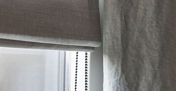 Nieuwe raamdecoratie, zo kies je de kleuren en materialen Toppoint vouwgordijn Fab en gordijn Evisa