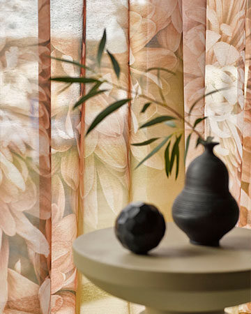 Inspiratie, gordijnen met prints Toppoint gordijn Bloem 2