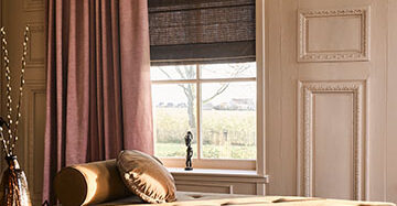 Raamdecoratie in een romantisch interieur 1