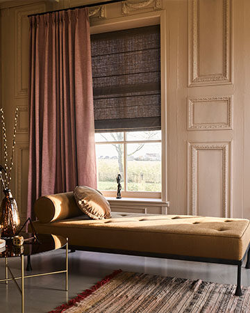 Raamdecoratie in een romantisch interieur 1